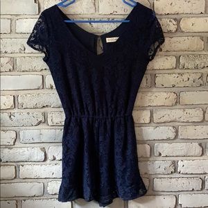 Navy Romper